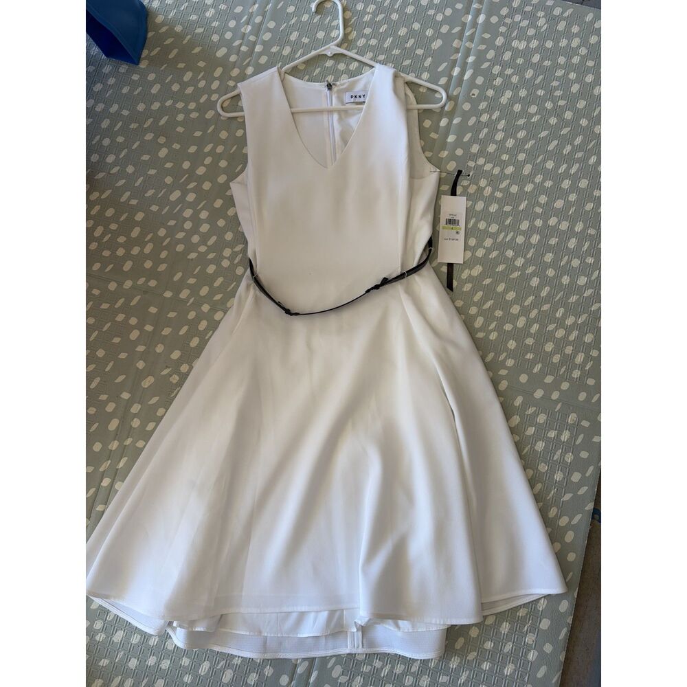 DKNY Dress, Bridal, lunches, Europe trip, business attire, white party